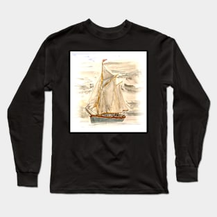 A Vintage Sailboat Long Sleeve T-Shirt